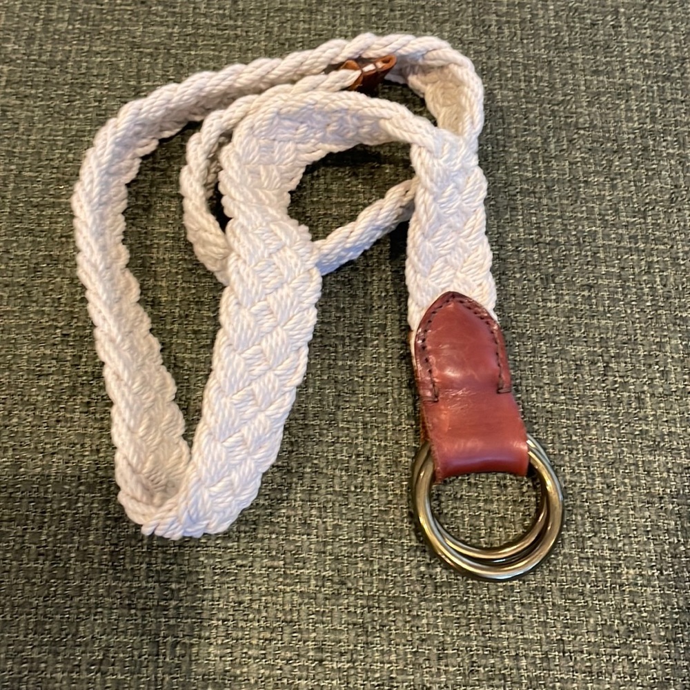 Ralph Lauren Denim & Supply cream woven belt (sz m)